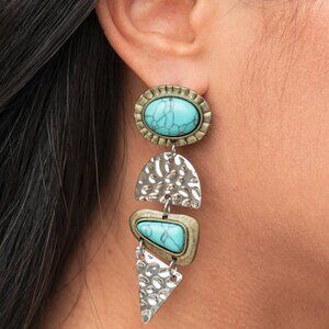 Paparazzi Jewelry Accessories - Earthy Extravagance - Multi Earrings - Vintage
